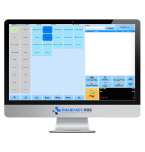 Pharmacy POS system screen